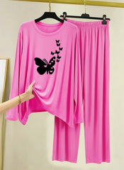 WOMEN’S NIGHT SUIT (jersey with Contrast Trouser