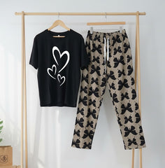WOMEN’S NIGHT SUIT (with contrast trouser)