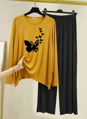 WOMEN’S NIGHT SUIT (Jersey with contrast Trouser)