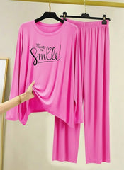 WOMEN’S NIGHT SUIT (jersey with Contrast Trouser