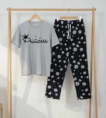 WOMEN’S NIGHT SUIT (with Contrast Trouser)