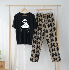 WOMEN’S NIGHT SUIT (with contrast trouser)