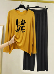 WOMEN’S NIGHT SUIT (Jersey with contrast Trouser)