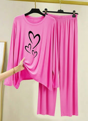 WOMEN’S NIGHT SUIT (jersey with Contrast Trouser