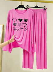 WOMEN’S NIGHT SUIT (jersey with Contrast Trouser