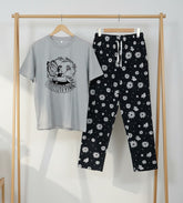 WOMEN’S NIGHT SUIT (with Contrast Trouser)