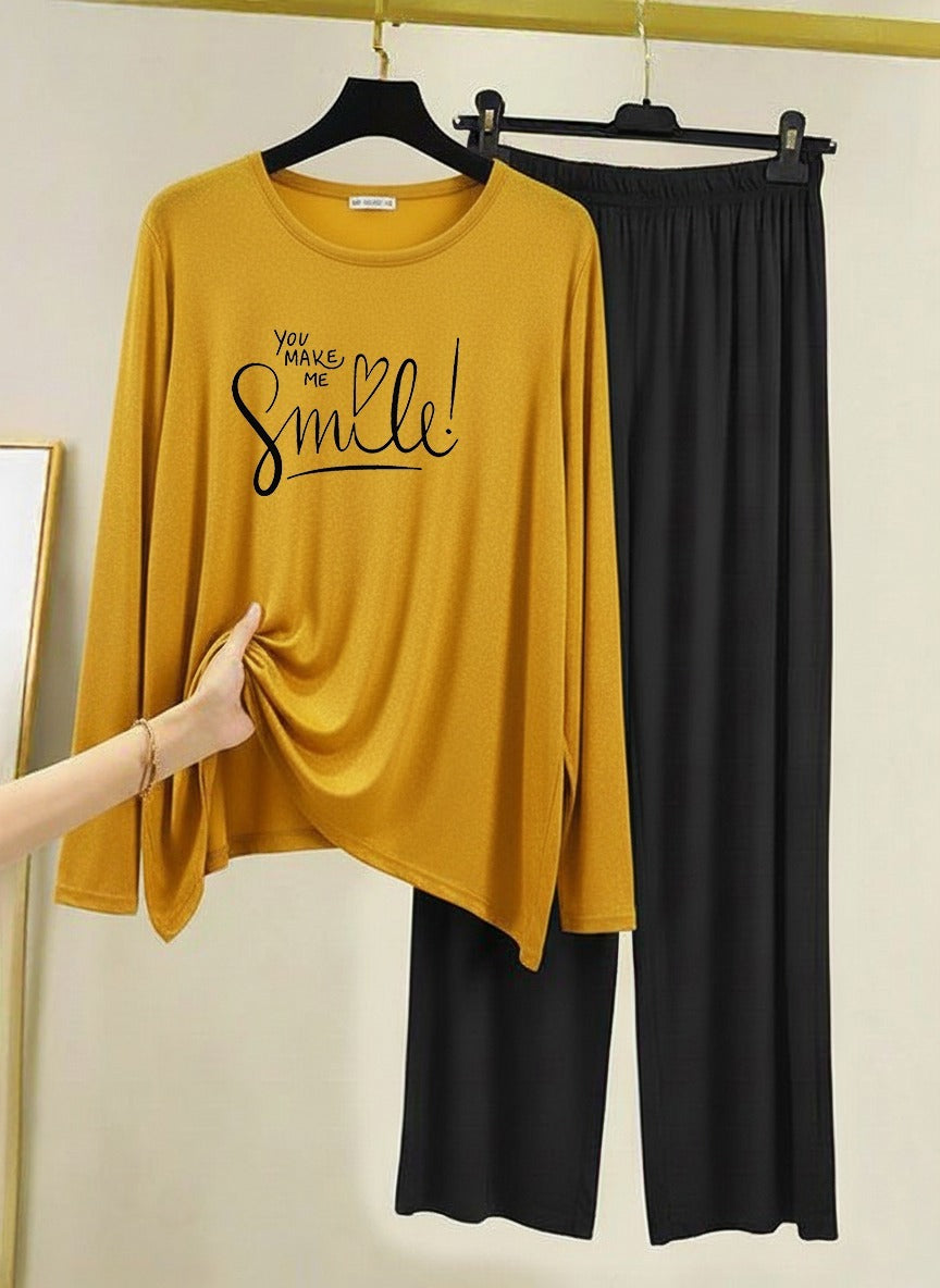 WOMEN’S NIGHT SUIT (Jersey with contrast Trouser)