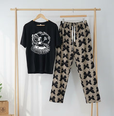 WOMEN’S NIGHT SUIT (with contrast trouser)