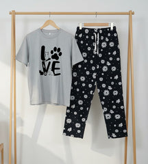WOMEN’S NIGHT SUIT (with Contrast Trouser)