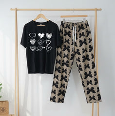 WOMEN’S NIGHT SUIT (with contrast trouser)