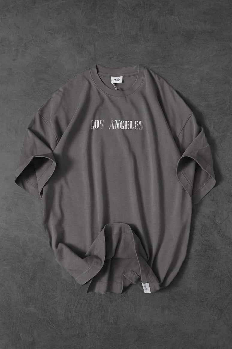 Los angeles Front back  Printed Dropshoulder