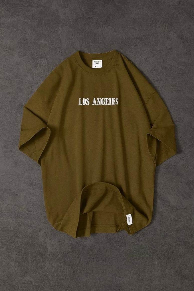 Los angeles Front back  Printed Dropshoulder