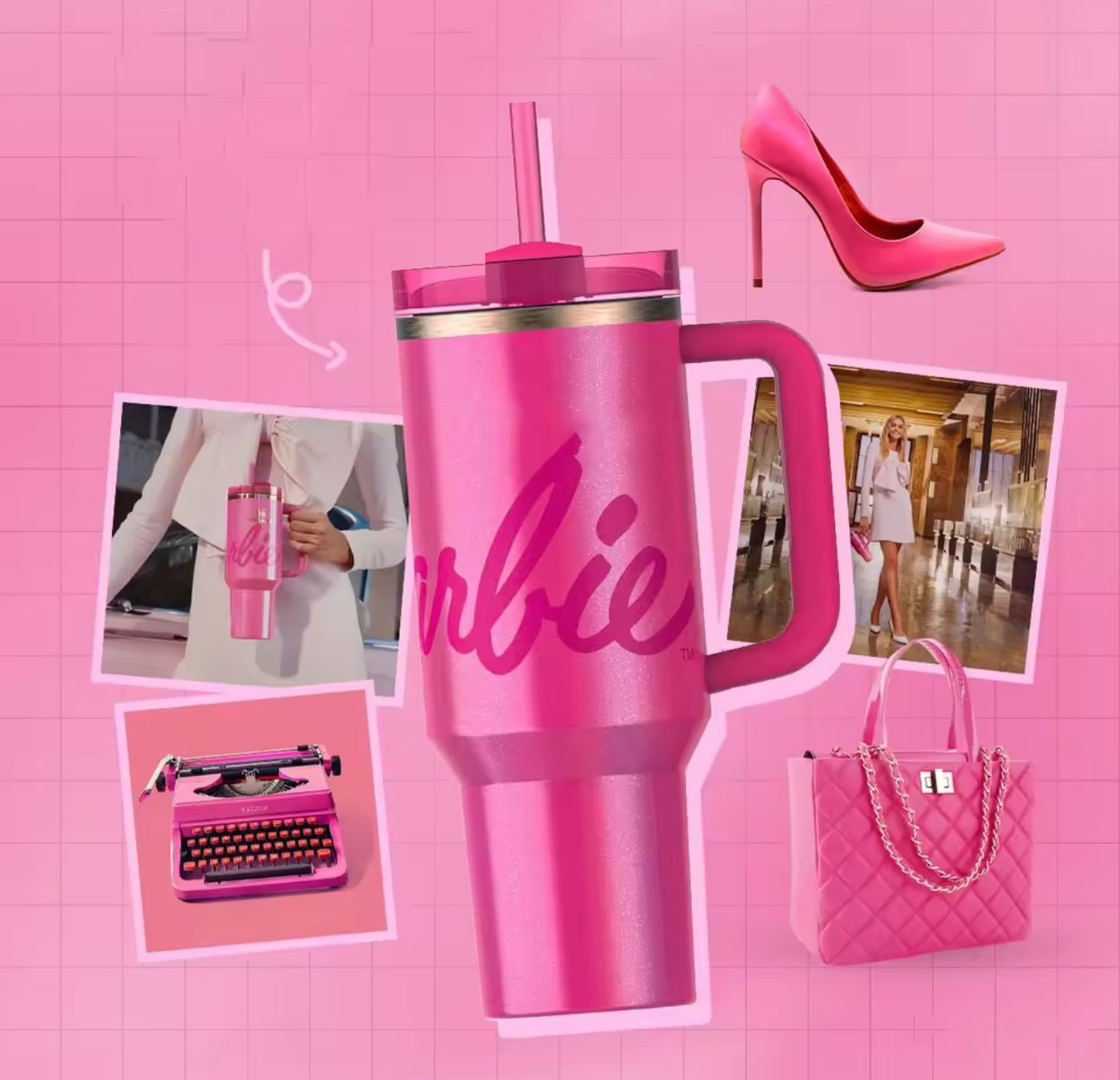 Barbie Water Tumbler